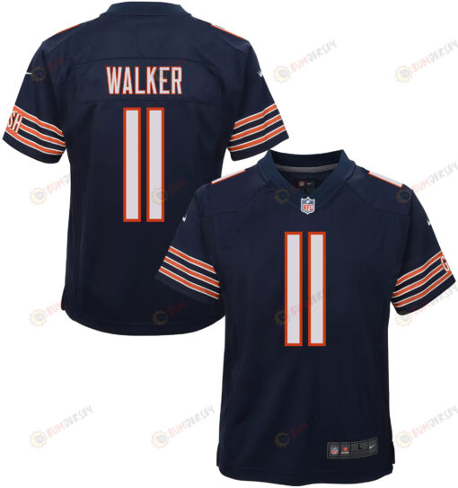 P.J. Walker 11 Chicago Bears Youth Jersey - Navy