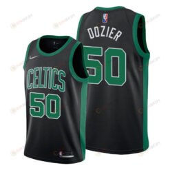 PJ Dozier Celtics 2022 Statement Edition Black 50 Jersey Diamond Badge - Men Jersey