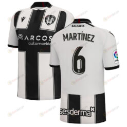 Pablo Mart?nez 6 Levante 2022-23 Away Jersey - Black/White