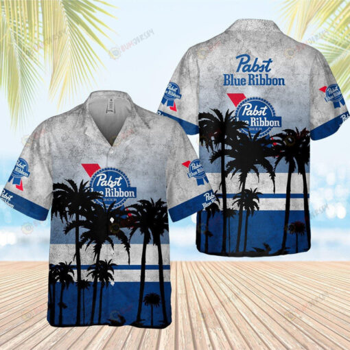 Pabst Blue Ribbon 3D Printed Hawaiian Shirt