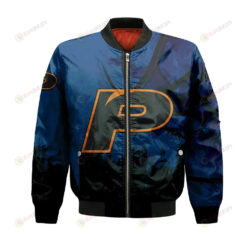 Pacific Tigers Bomber Jacket 3D Printed Basketball Net Grunge Pattern