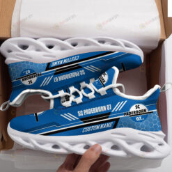 Paderborn 07 Logo Custom Name Pattern 3D Max Soul Sneaker Shoes In Blue