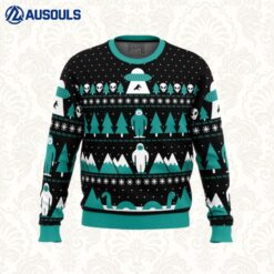 Paranormal Xmas Alien Ugly Sweaters For Men Women Unisex