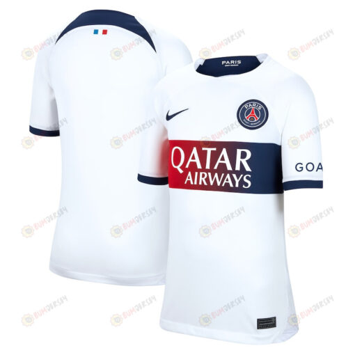 Paris Saint-Germain 2023/24 Away Youth Jersey - White