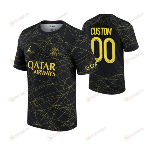 Paris Saint-Germain Youth 2023 Fourth Jersey Custom 00 - Black