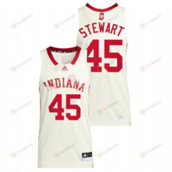 Parker Stewart 45 Cream Indiana Hoosiers 2022 Basketball Honoring Black Excellence Jersey