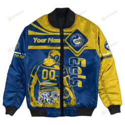 Parramatta Eels Bomber Jacket 3D Printed Personalized Pentagon Style