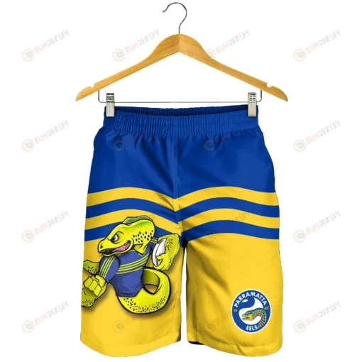 Parramatta Eels Yellow Blue Hawaiian Shorts Summer Shorts Men Shorts - Print Shorts