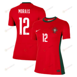 Patr?cia Morais 12 Portugal Women's National Team 2023-24 World Cup Home Women Jersey