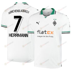Patrick Herrmann 7 Borussia M?nchengladbach 2023-24 Home Men Jersey - White