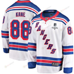 Patrick Kane 88 New York Rangers Stanley Cup 2023 Playoffs Patch Away Breakaway Men Jersey - White