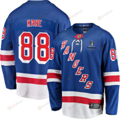 Patrick Kane 88 New York Rangers Stanley Cup 2023 Playoffs Patch Home Breakaway Men Jersey - Blue