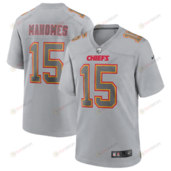 Patrick Mahomes 15 Kansas City Chiefs Atmosphere Fashion Game Jersey - Gray