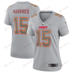 Patrick Mahomes 15 Kansas City Chiefs Women's Atmosphere Fashion Game Jersey - Gray