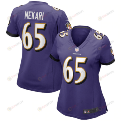Patrick Mekari Baltimore Ravens Women's Game Jersey - Purple