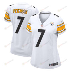 Patrick Peterson 7 Pittsburgh Steelers Game Women Jersey - White