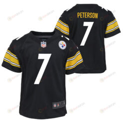 Patrick Peterson 7 Pittsburgh Steelers Game Youth Jersey - Black