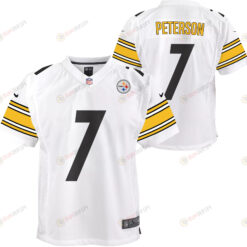 Patrick Peterson 7 Pittsburgh Steelers Game Youth Jersey - White