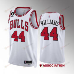 Patrick Williams 44 Chicago Bulls White Men Jersey 2022-23 Association Edition NO.6 Patch