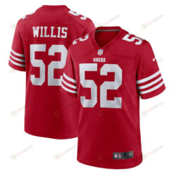 Patrick Willis 52 San Francisco 49ers Retired Player Game Jersey - Scarlet
