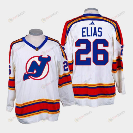 Patrik Elias 26 New Jersey Devils 2022-23 Reverse Retro 2.0 White Jersey