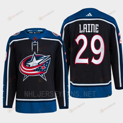 Patrik Laine 29 Reverse Retro 2.0 2022 Columbus Blue Jackets Navy Jersey Primegreen