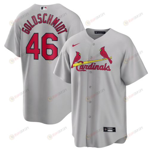 Paul Goldschmidt 46 St. Louis Cardinals Nike Road Men Jersey - Gray