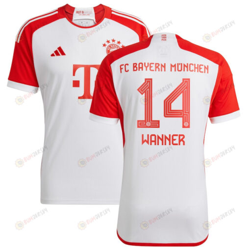 Paul Wanner 14 Bayern Munich 2023/24 Home Men Jersey - White