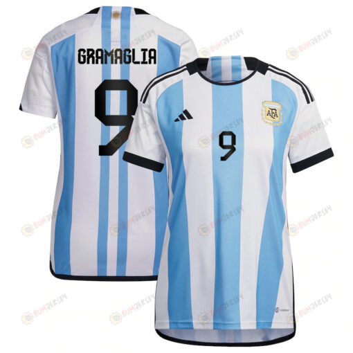 Paulina Gramaglia 9 Argentina Women's National Team 2023-24 World Cup Home Women Jersey