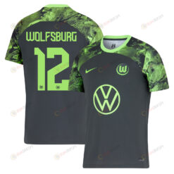 Pavao Pervan 12 VfL Wolfsburg 2023-24 Away Men Jersey - Black