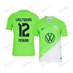 Pavao Pervan 12 VfL Wolfsburg 2023-24 Home YOUTH Jersey - Green
