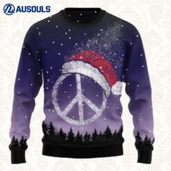 Peace Hippie Ugly Sweaters For Men Women Unisex