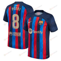 Pedri 8 Barcelona 2022/23 Home Men Jersey - Navy