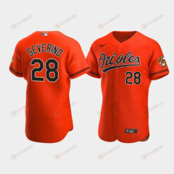 Pedro Severino 28 Baltimore Orioles Orange Alternate Jersey Jersey