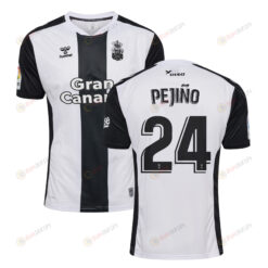 Peji?o 24 UD Las Palmas 2022-23 Away Jersey - Black/White