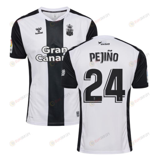 Peji?o 24 UD Las Palmas 2022-23 Away Jersey - Black/White