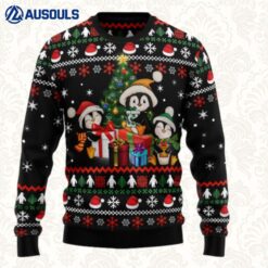 Penguin Christmas Tree Ugly Sweaters For Men Women Unisex