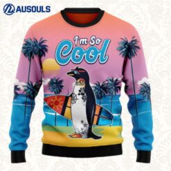 Penguin I'M So Cool Ugly Sweaters For Men Women Unisex
