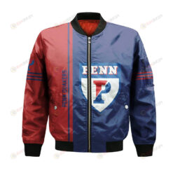 Penn Quakers Bomber Jacket 3D Printed Half Style