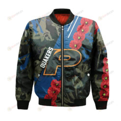 Penn Quakers Bomber Jacket 3D Printed Sport Style Keep Go on