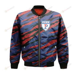 Penn Quakers Bomber Jacket 3D Printed Sport Style Team Logo Pattern