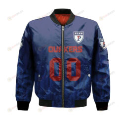 Penn Quakers Bomber Jacket 3D Printed Team Logo Custom Text And Number