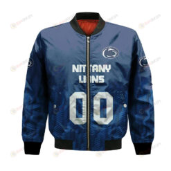 Penn State Nittany Lions Bomber Jacket 3D Printed Team Logo Custom Text And Number