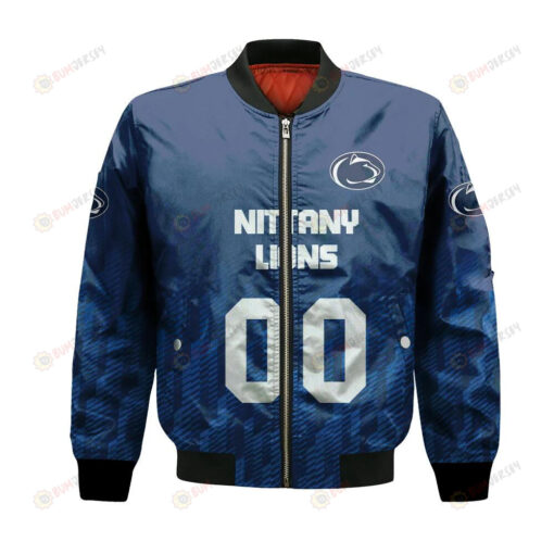 Penn State Nittany Lions Bomber Jacket 3D Printed Team Logo Custom Text And Number