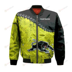 Penrith Panthers Bomber Jacket 3D Printed Grunge Polynesian Tattoo