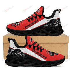 Penrith Panthers Logo Torn Pattern 3D Max Soul Sneaker Shoes In Red