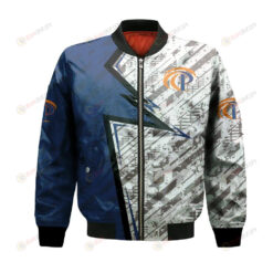 Pepperdine Waves Bomber Jacket 3D Printed Abstract Pattern Sport