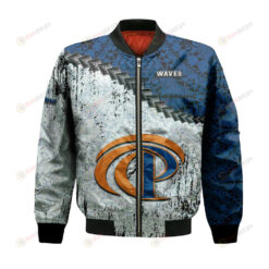 Pepperdine Waves Bomber Jacket 3D Printed Grunge Polynesian Tattoo