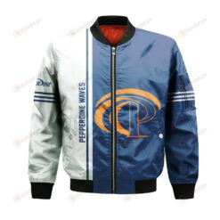 Pepperdine Waves Bomber Jacket 3D Printed Half Style