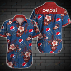 Pepsi Curved Hawaiian Shirt Beach Short Sleeve